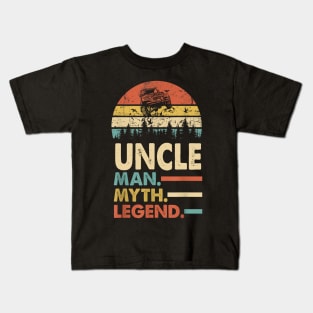 Uncle Man Myth Legend Vintage Jeep For Mens Papa Father's Day Jeep gift Kids T-Shirt